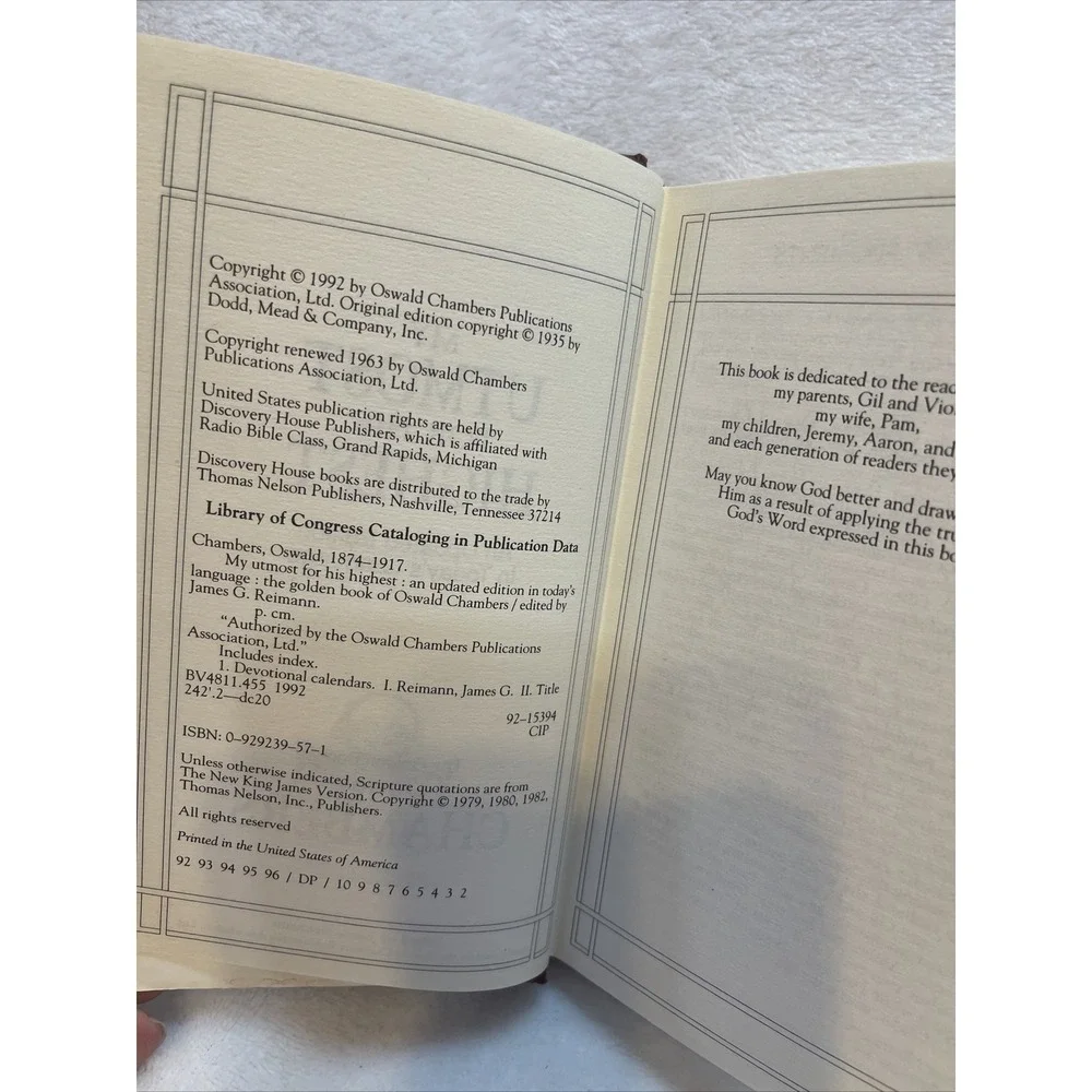My Utmost For His‎ Highest Oswald Chambers Updated Edition Book